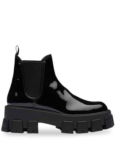 prada moonlight patent leather boots dupe|cheap alternative to prada boots.